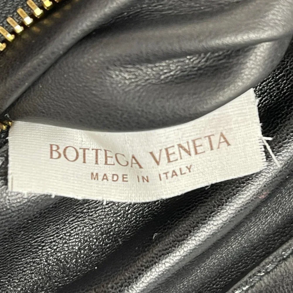 Bottega Veneta Intrecciato Black Nappa Leather Shoulder Bag
